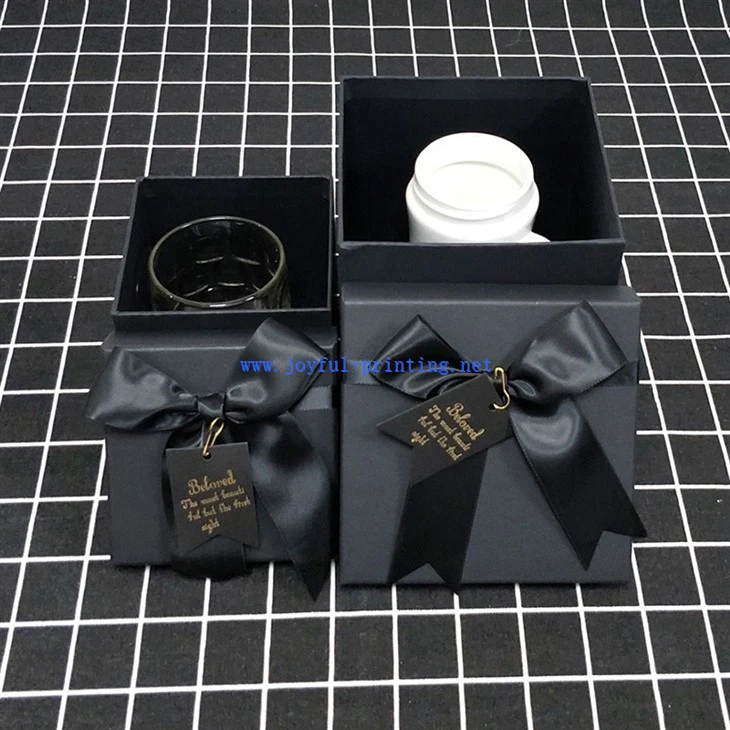Black Bow Cup Photo Frame Drink Birthday Gift Gift Box